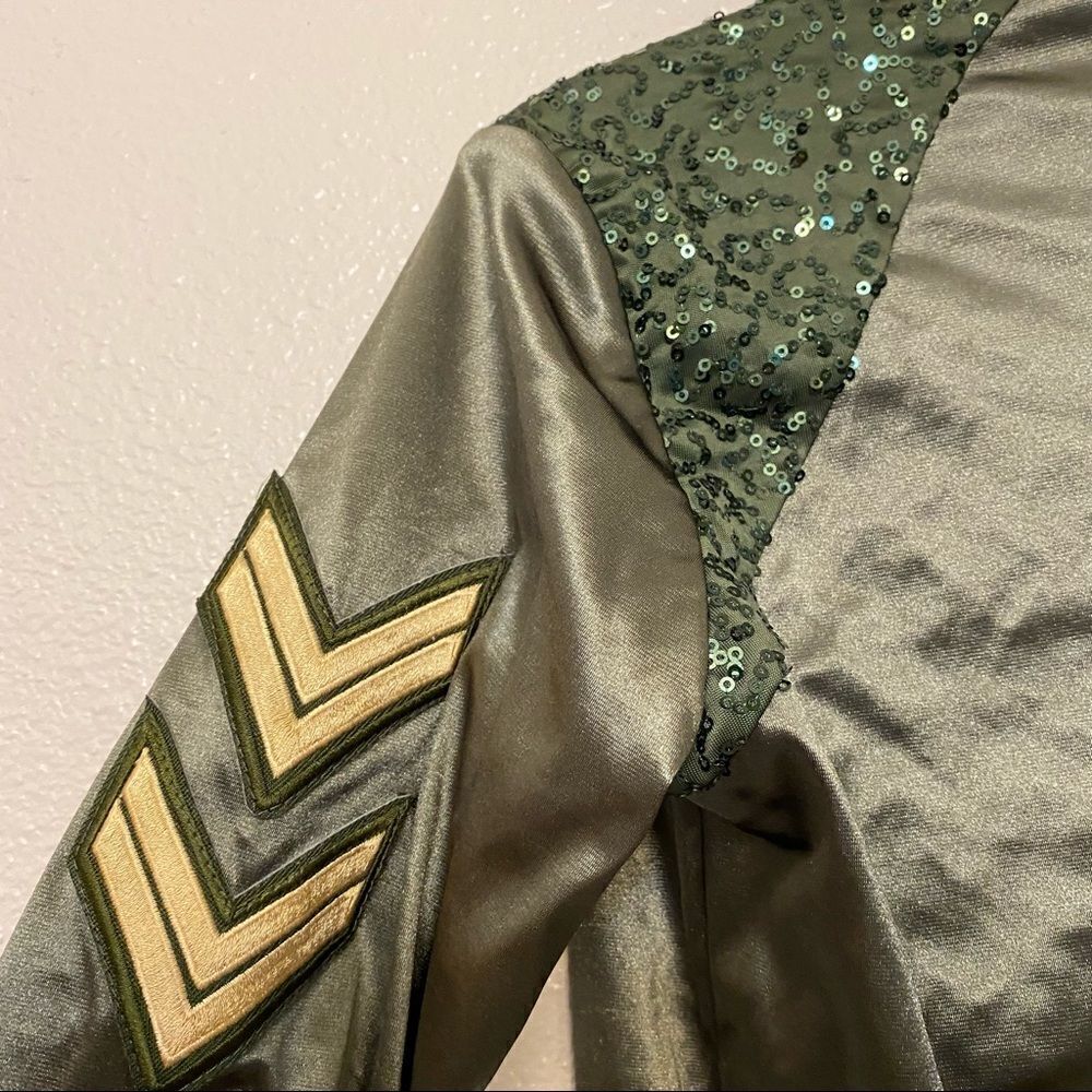 WEISSMAN Dance hip hop Costume ARMED FORCES
10511 Green sequin jacket-LC - Picture 4 of 10